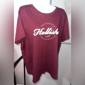 Hollister Maroon Graphic T-Shirt